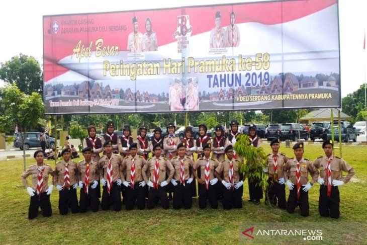 Polbangtan Medan ikut apel besar Hari Pramuka di Deli Serdang