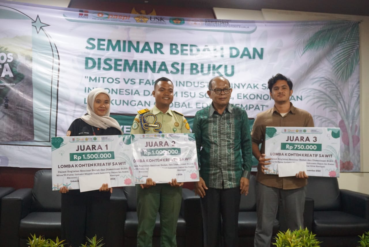 Seminar Bedah Buku, Polbangtan Medan Raih Juara 1 dan 2 Lomba Video Kreatif Sawit