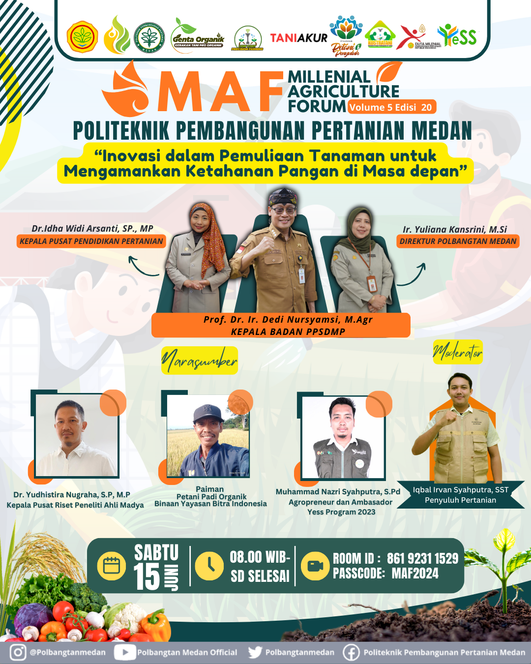 Millenial Agriculture Forum (MAF) Polbangtan Medan Volume 5 Edisi 20 
