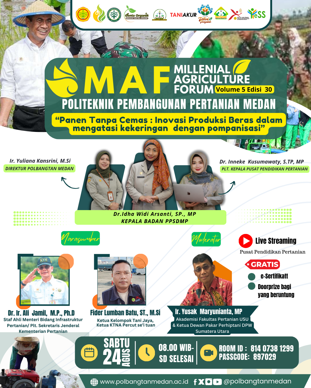 Millennial Agriculture Forum (MAF) Volume 5 Edisi 30 Polbangtan Medan