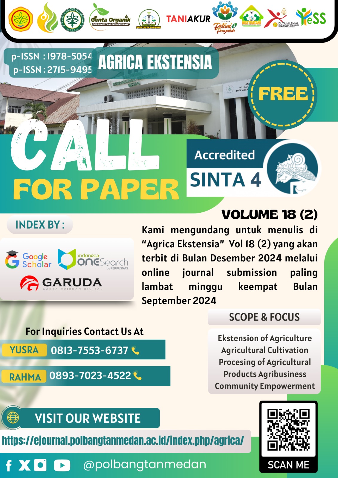 Call For Paper Volume 18 (2) Terakreditasi Sinta 4